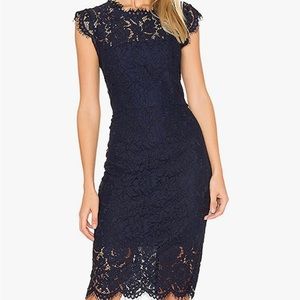 Navy lace dress size L